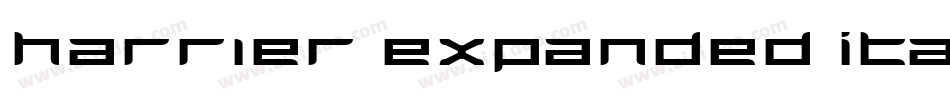 Harrier Expanded Italic字体转换